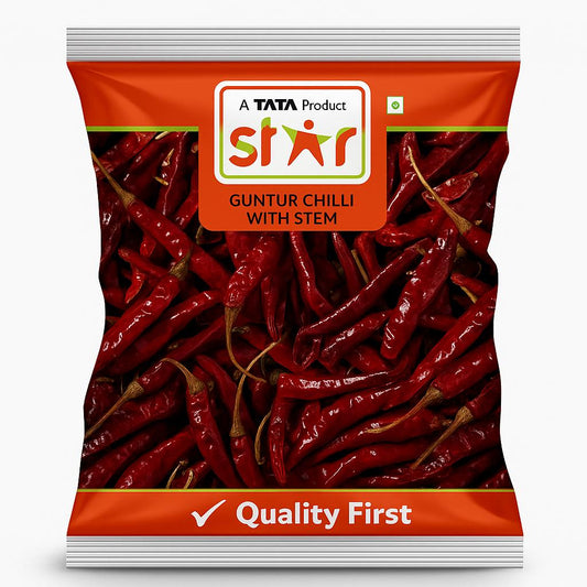Star Whole Guntur Chilli With Stem 100 Gm
