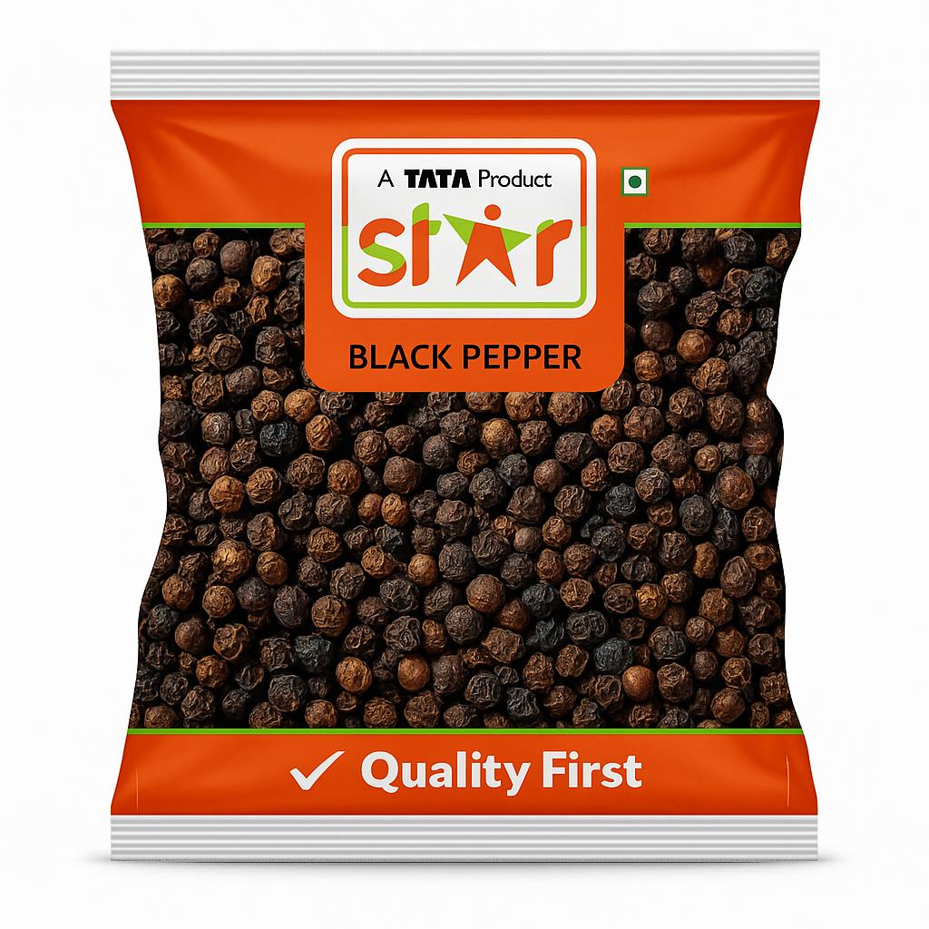Star Whole Black Pepper 50 Gm