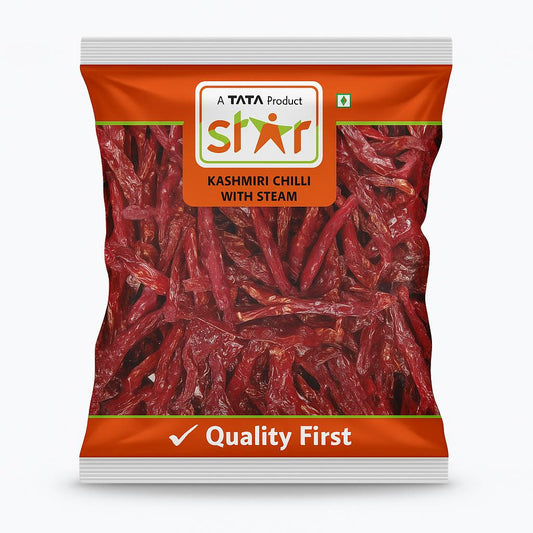 Star Whole Kashmiri Chilli With Stem 100 Gm