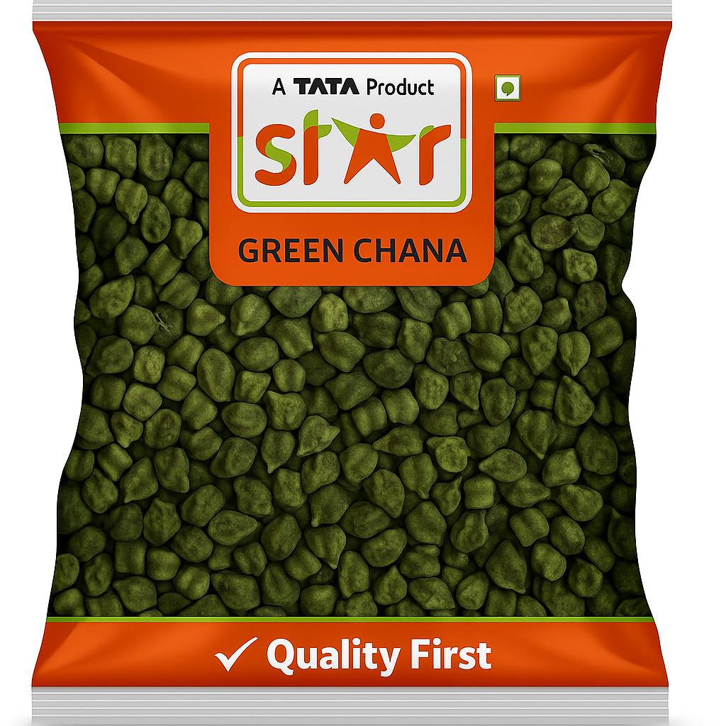 Star Whole Green Chana 500 Gm