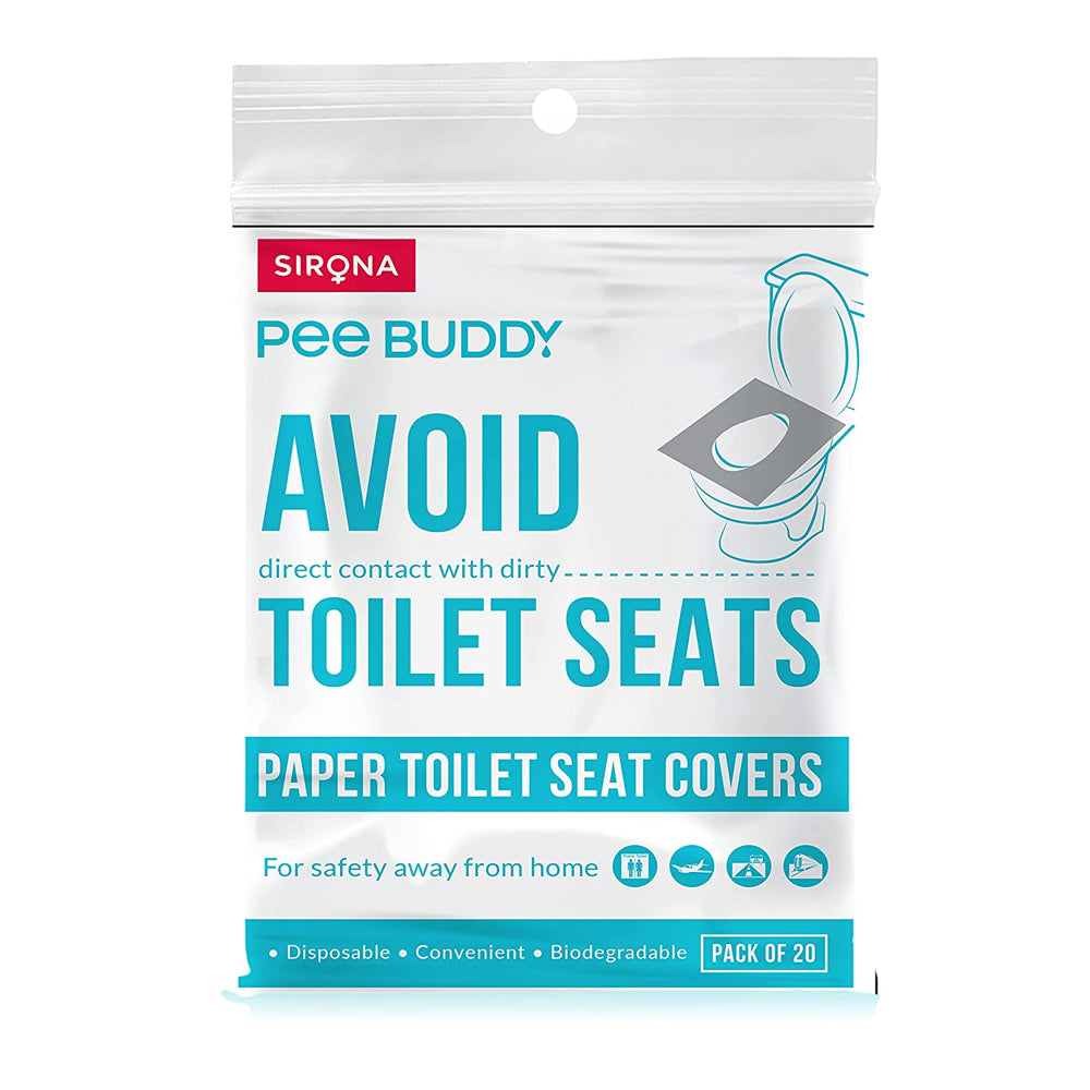 Sirona Pee Buddy Paper Toilet Seats - 20 U