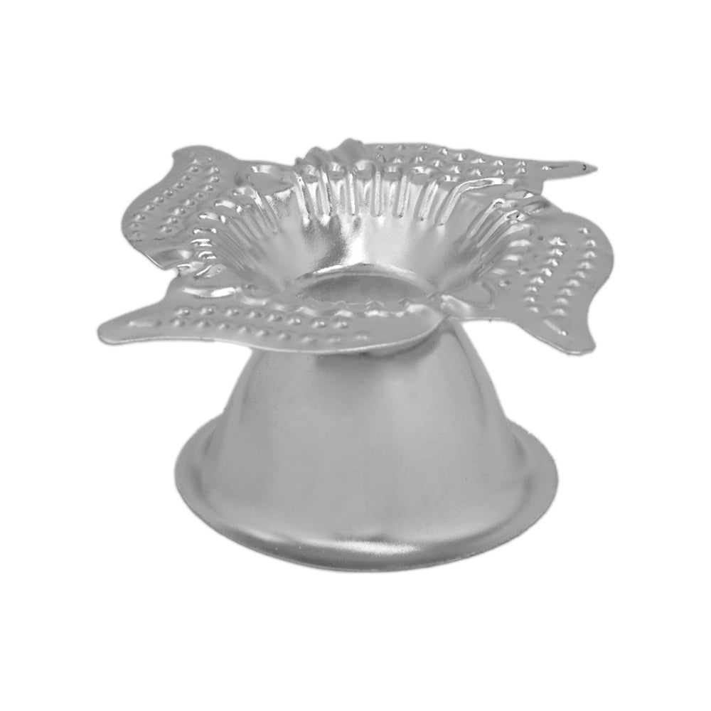 Shubhkart Nitya Steel Swastik Diya (No.12) - 19 g - 1 U