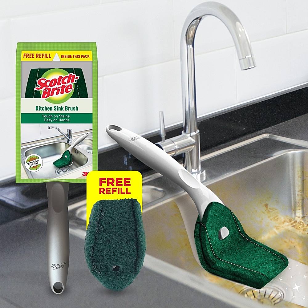 Scotch Brite Kitchen Sink Brush - 1 U