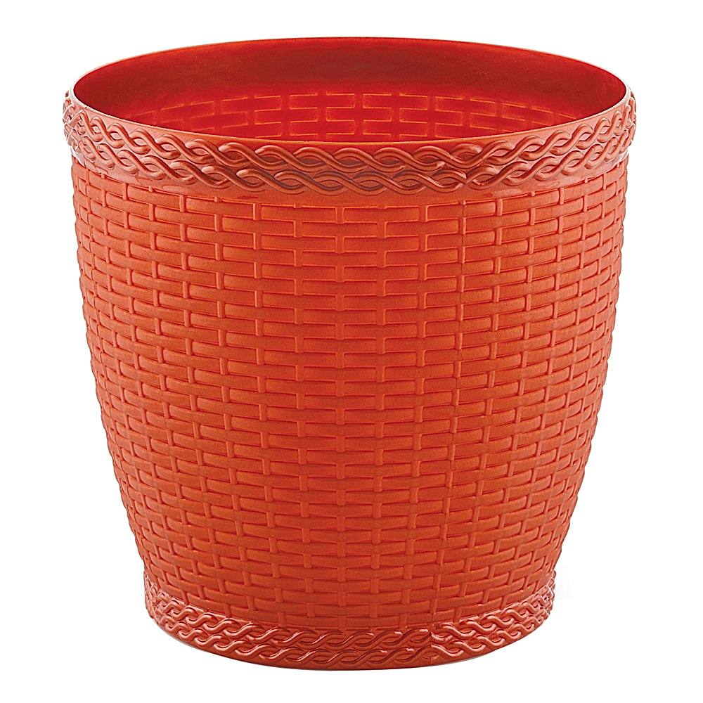 Rajesh Heritage Plastic Planter Pot - Brown - 1 U