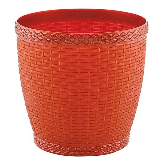 Rajesh Heritage Plastic Planter Pot - Brown - 1 U