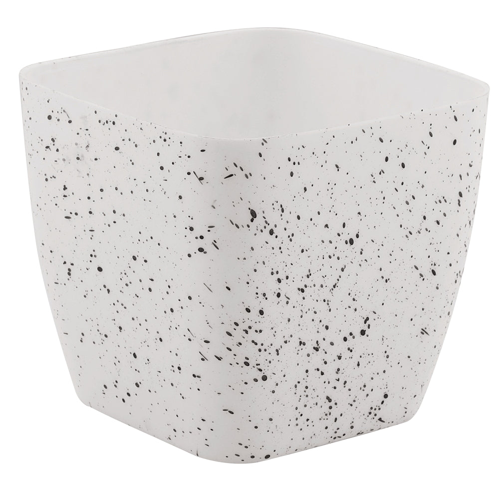 Rajesh Sterling Plastic Planter Pot (02) - White - 1 U