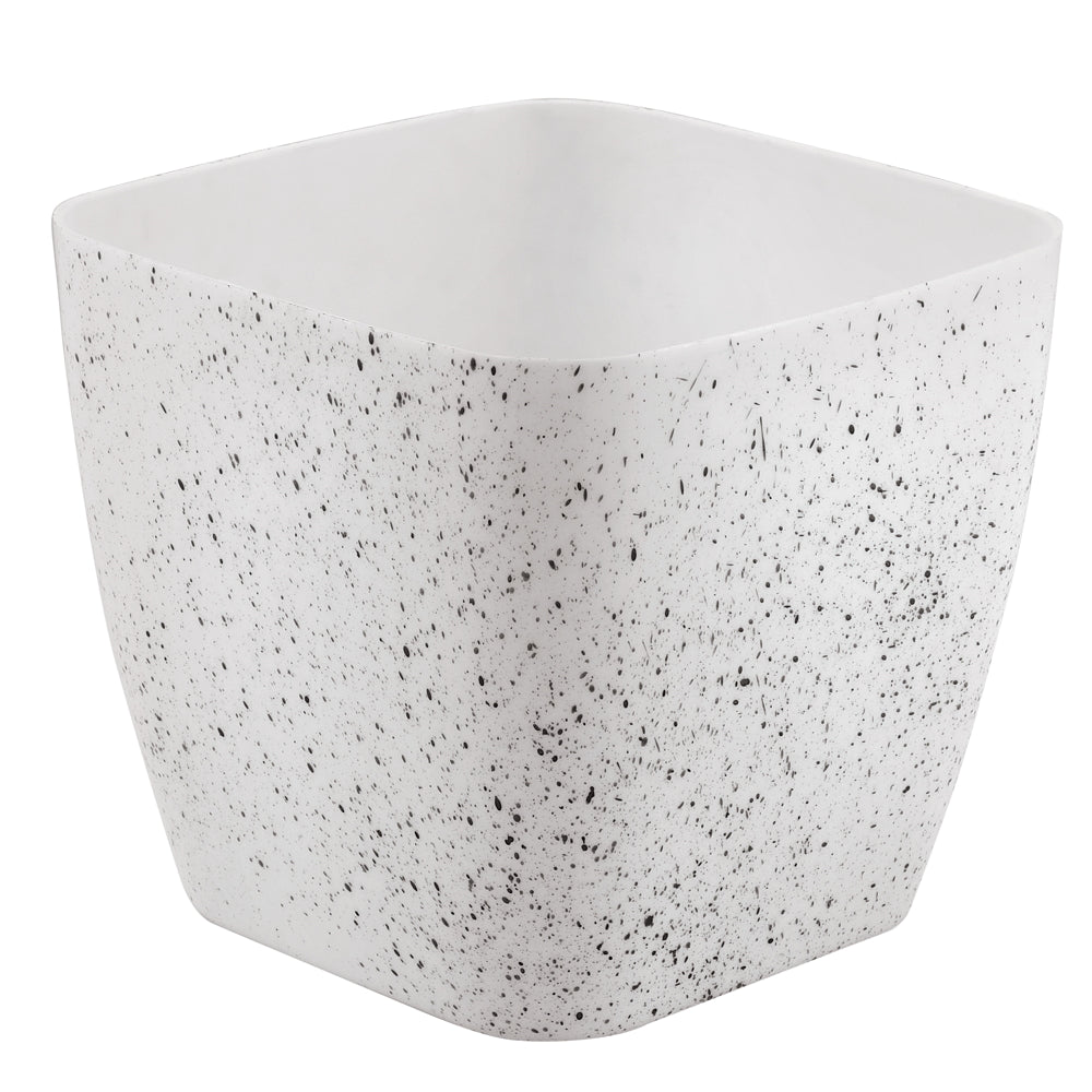Rajesh Sterling Plastic Planter Pot (03) - White - 1 U