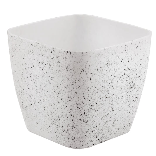 Rajesh Sterling Plastic Planter Pot (03) - White - 1 U