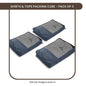 Ecosac Polyester Garment Pouch Organiser (Grey) - Set Of 3 - 1 U