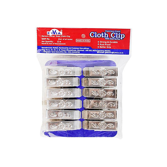 Stainless Steel Cloth Clip - 1 U