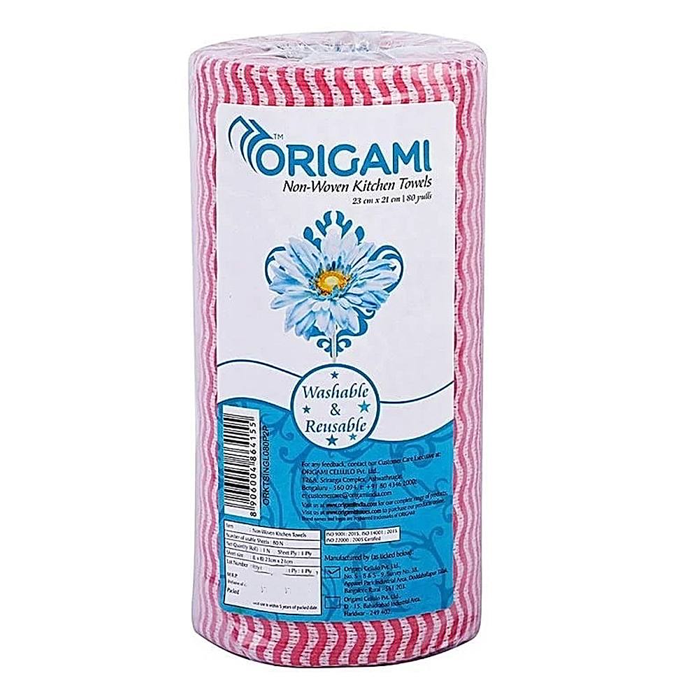 Origami Non-Woven Kitchen Towel - 23x21 cm - 80 U