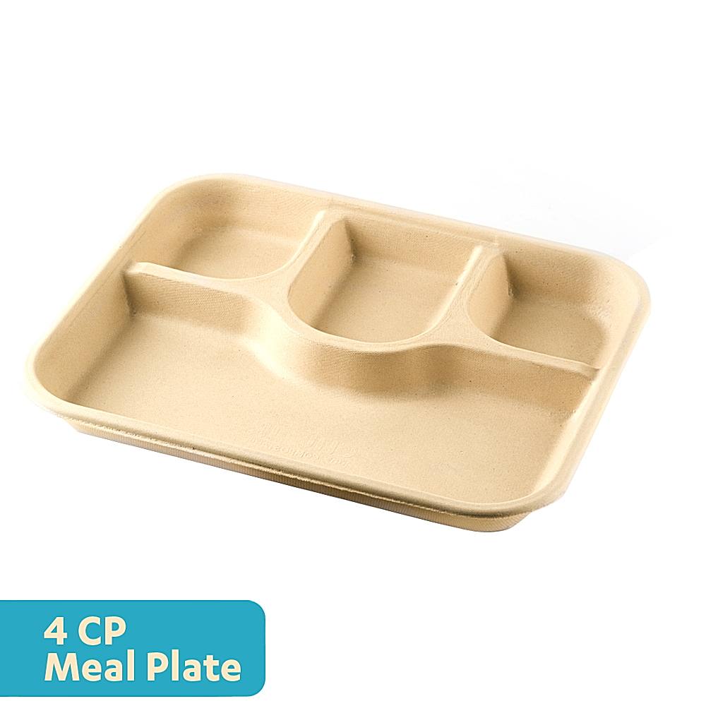 Chuk Disposable Bagasse Plate - 12 Inches - 10 U