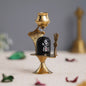 eCraftIndia Golden Black Metal Shivling with Naag Devta - 1 Unit