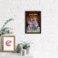 eCraftIndia Shiv Parivar Satin Matt Texture UV Art Frame - 1 Unit