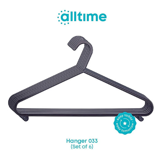 All Time Plastic Hanger 033 Set - 6 Pieces - 6 U