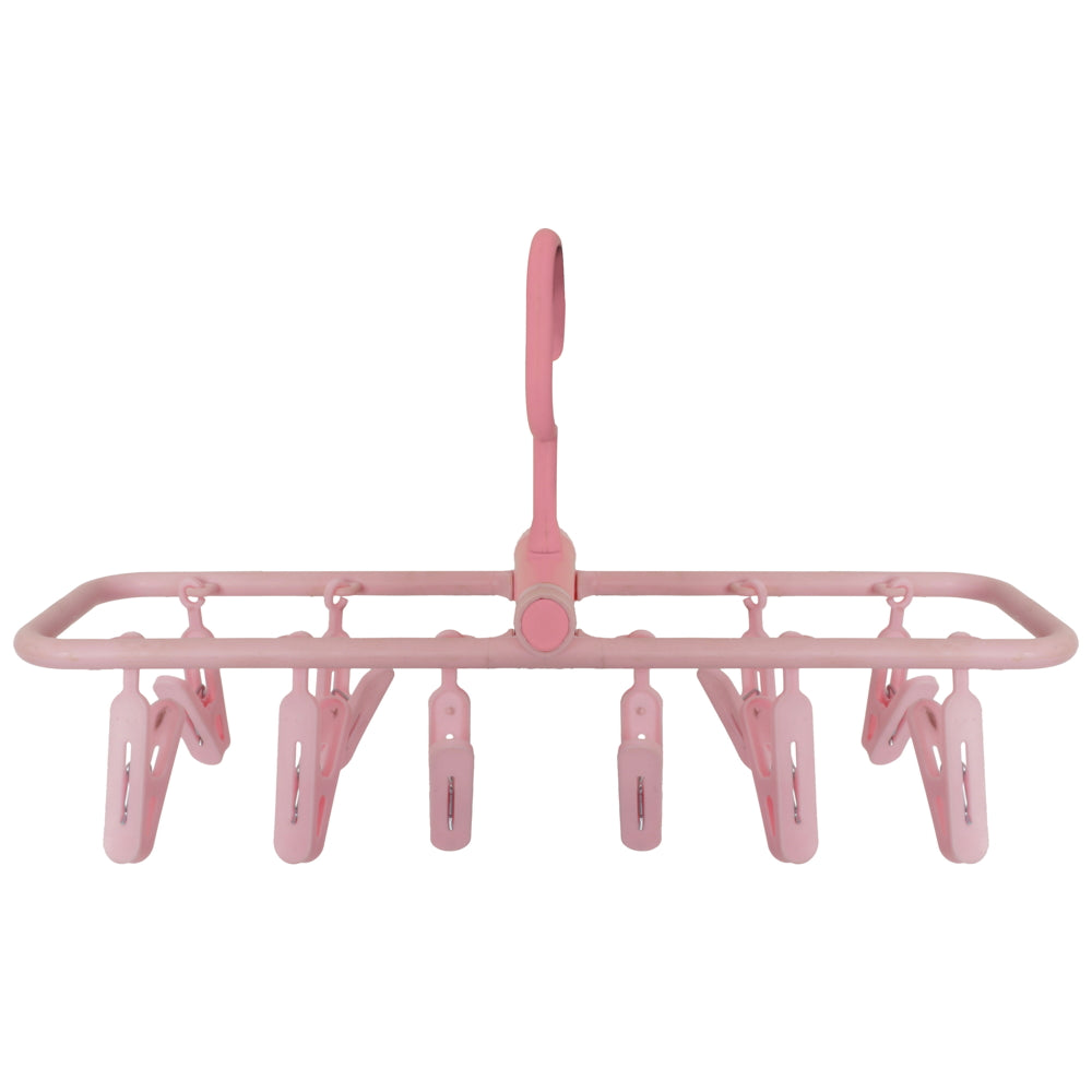 Happy Family Square Easy Cloth Drying - 10 Clips (Pink) - 1 U