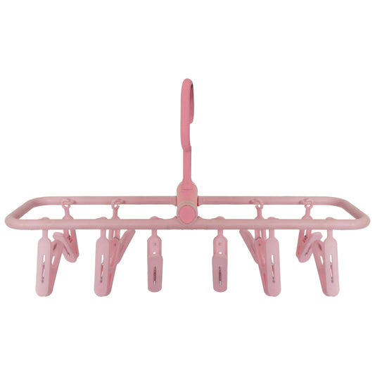 Happy Family Square Easy Cloth Drying - 10 Clips (Pink) - 1 U
