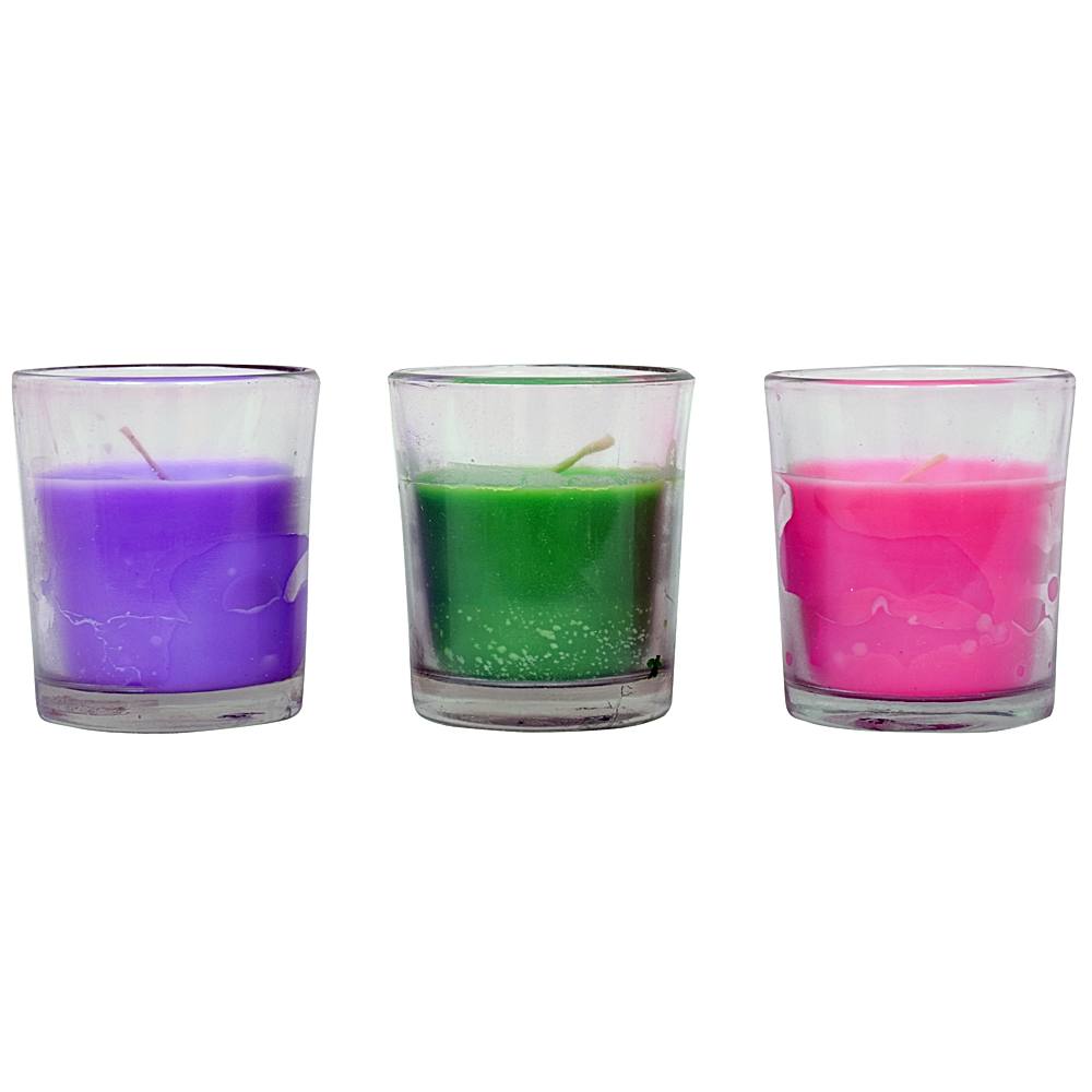 Pan Aromas Shot Glass Candles - 3 U