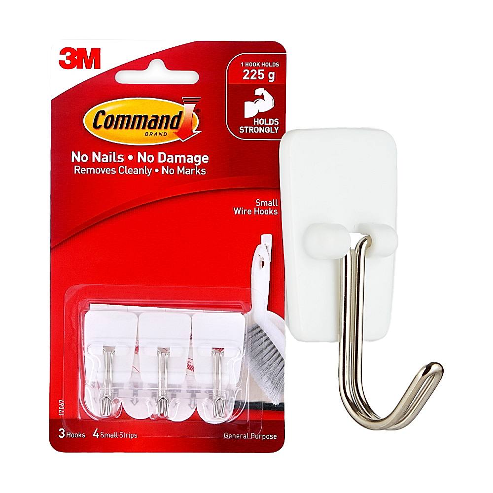 Command Small Wire Hooks - 3 U