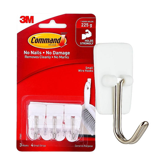 Command Small Wire Hooks - 3 U