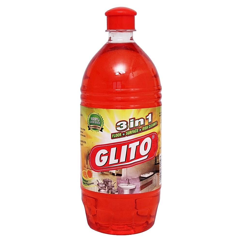 Glito 3 In 1 Perfumed Floor-Surface-Dish Cleaner - 1 L