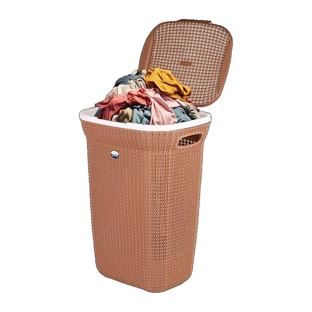 Joyo Knit Laundry Basket (Chocolate Dark Brown) - 56 L - 1 U