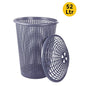 Joyo Plastic Cane Laundry Basket (Dark Grey) - 52 L - 1 U