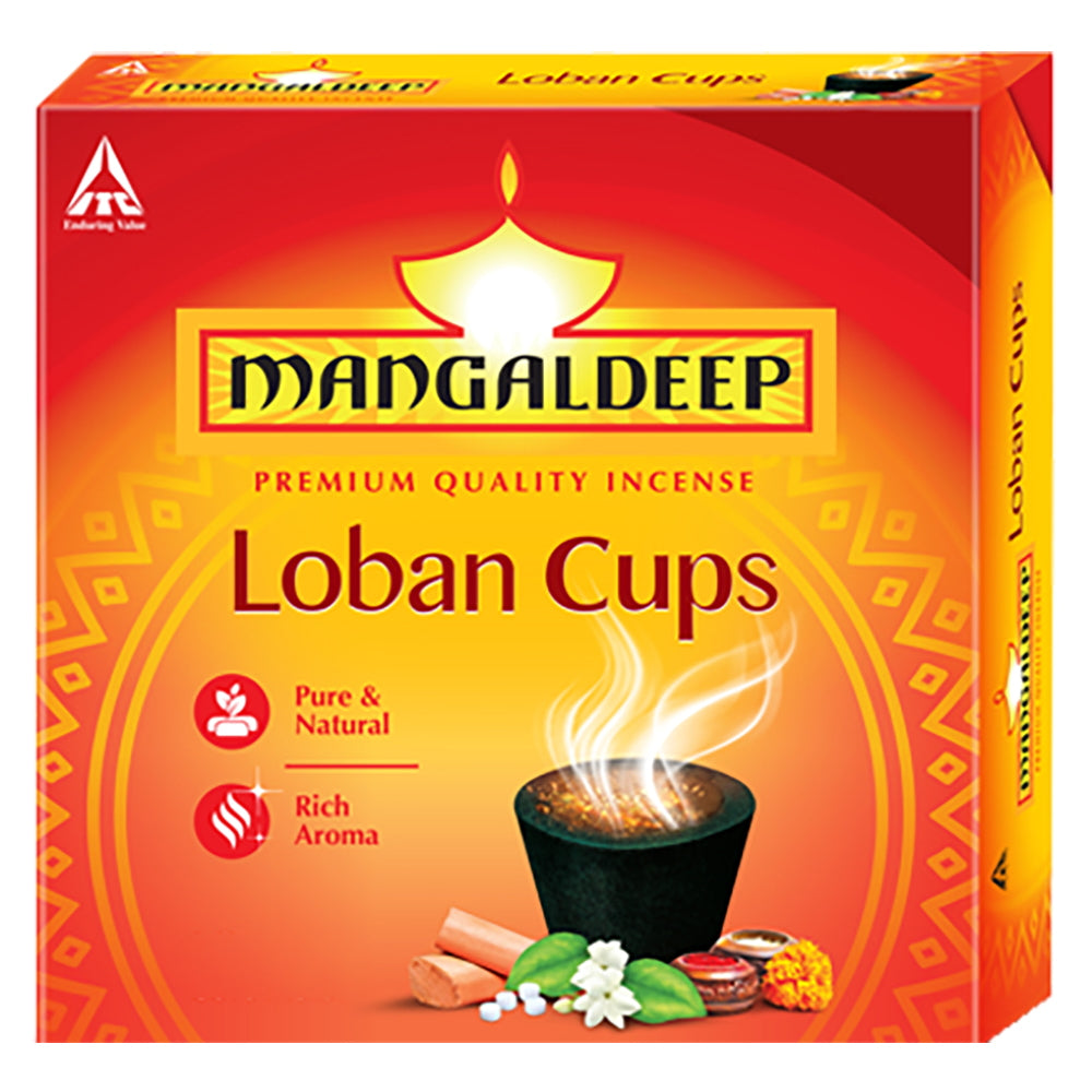 Mangaldeep Loban Cups (Incense) - 12 U