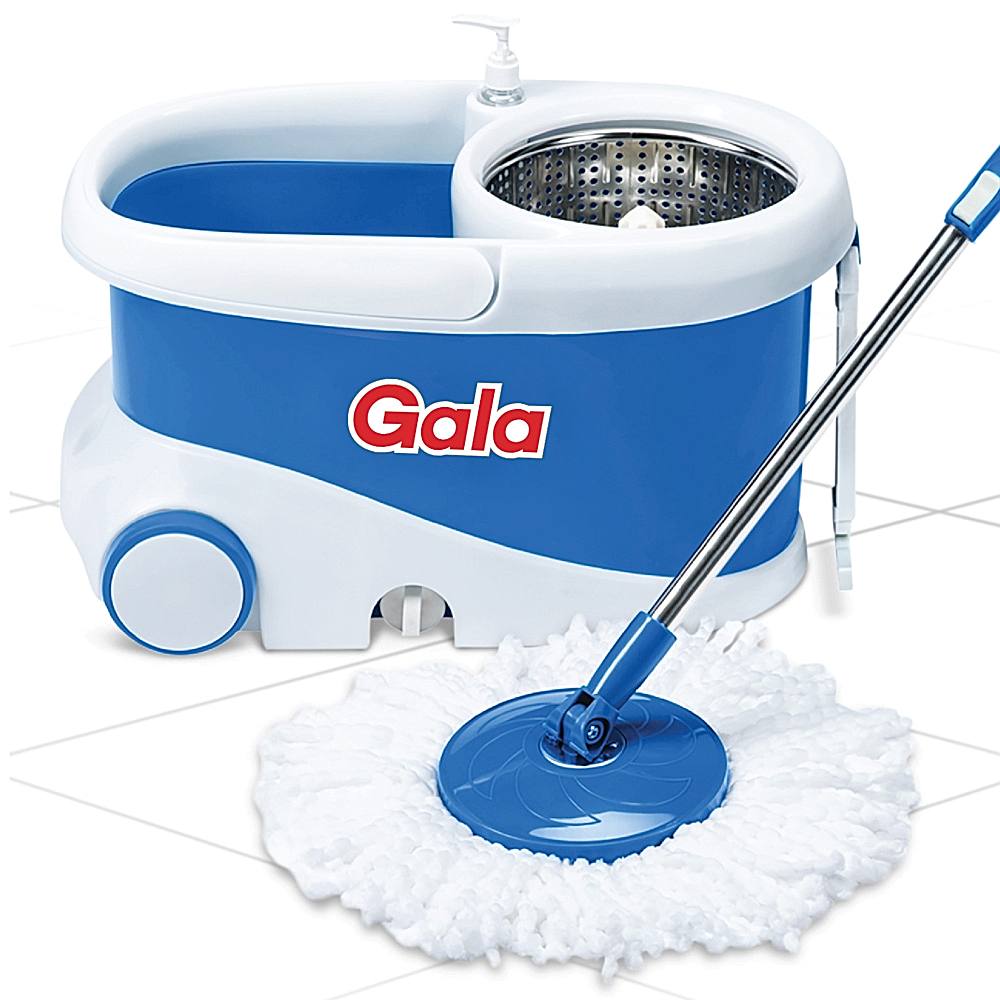 Gala Jet Spin Mop & Bucket With Free Mop Refill - Blue - 1 Unit