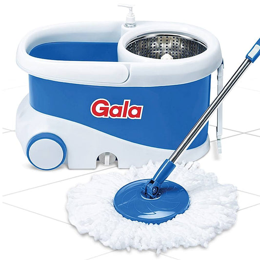 Gala Jet Spin Mop & Bucket With Free Mop Refill - Blue - 1 Unit