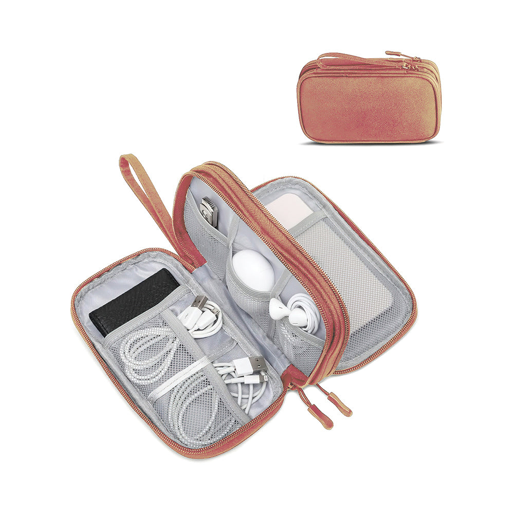 Cortina Mobile Accessories Organiser Pouch - Peach - 1 U