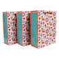 Archies Madhubani Fish & Sparrow Design Printed Paper Gift Bag (Medium) - 3 U