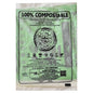 Bio Compostable Green Garbage Bag - 19X21 Inches - 15 U