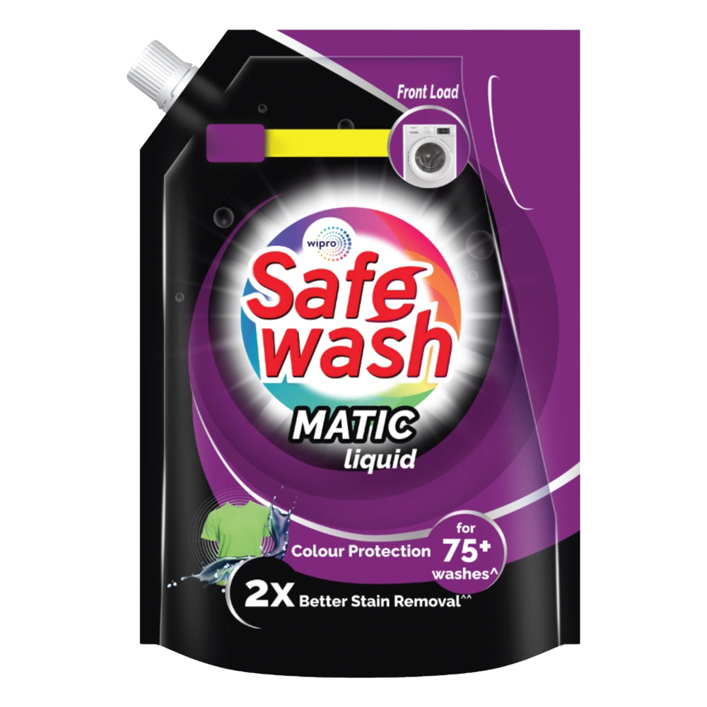 Wipro Safewash Front Load Liquid Detergent Pouch - 3.2 L