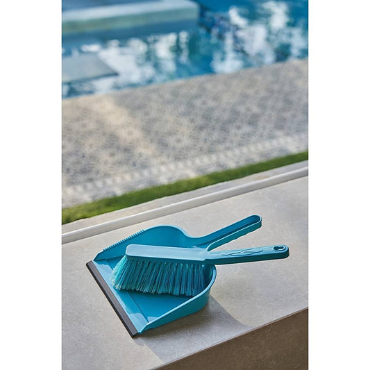 Gebi Super Clean Brush & Dustpan (Blue) - Set Of 2 - 1 U