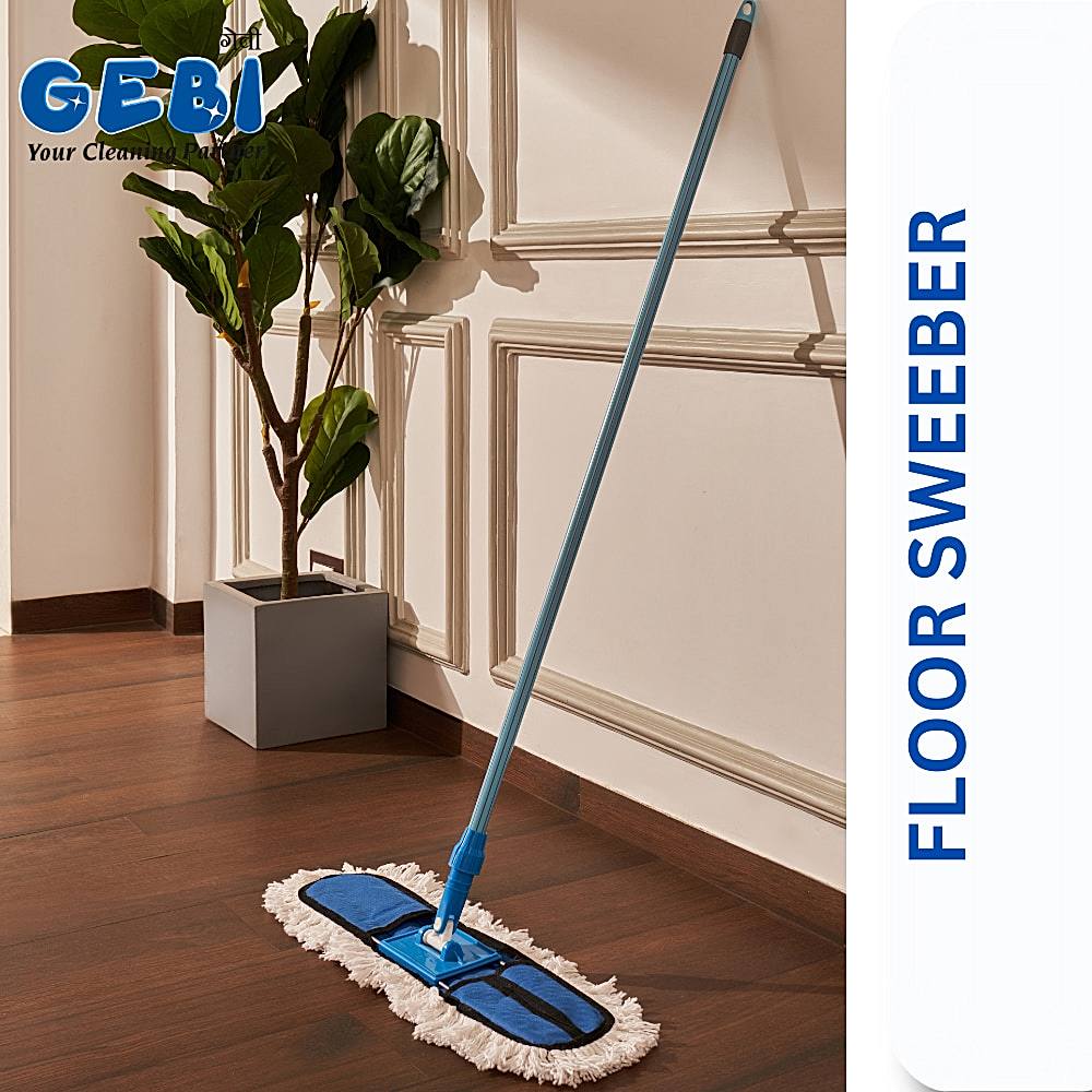 Gebi Floor Sweeper With Telescopic Handle (Blue) - 1 U