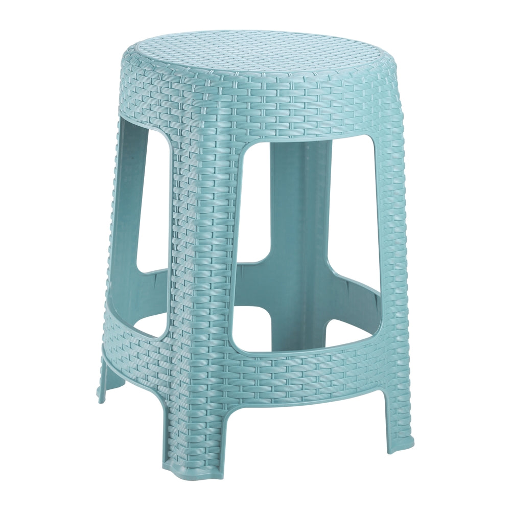 Joyo Cane Round Stool - Ice Cabbage - 1 U