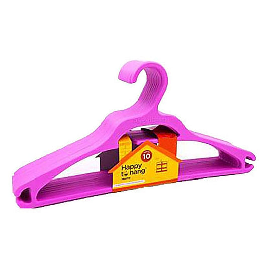 Happy to Hang Home Hangers - Purple - 10 U