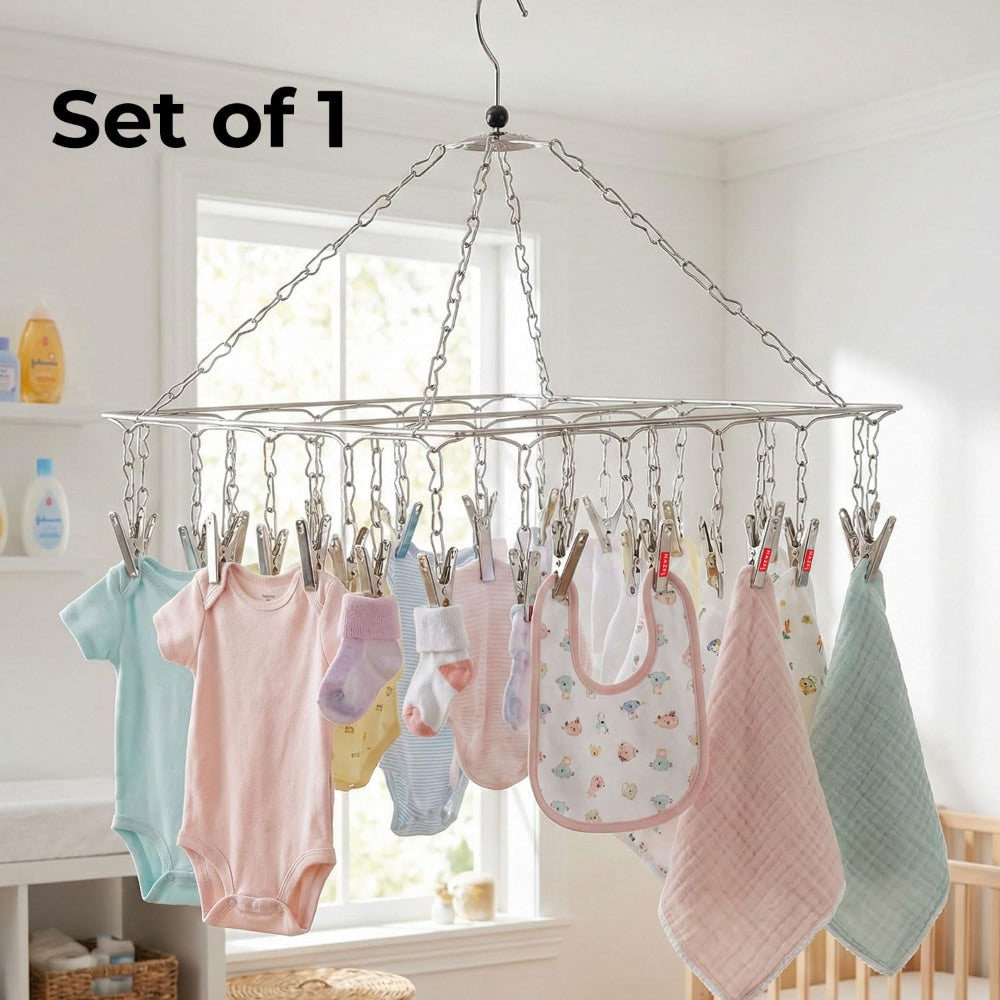 HAZEL Stainless Steel Cloth Hanger - 1 U