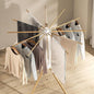 Soros Foldable Tripod Style Cloths Drying Stand - White - 1 Unit