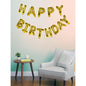 Manovedant Decorative Happy Birthday Foil Letter Balloons: Gold - 13 U