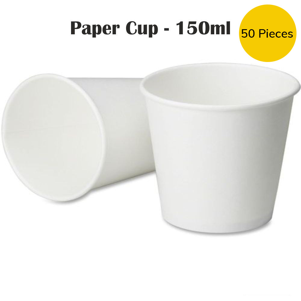 Disposable Paper Glass - 150 ml - 50 U