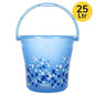 Ratan Plastic Frosty Bucket (Blue) - 25 L - 1 U