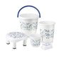 Joyo Plastic Bathroom Set (Blue) - Set of 5 - 5 U