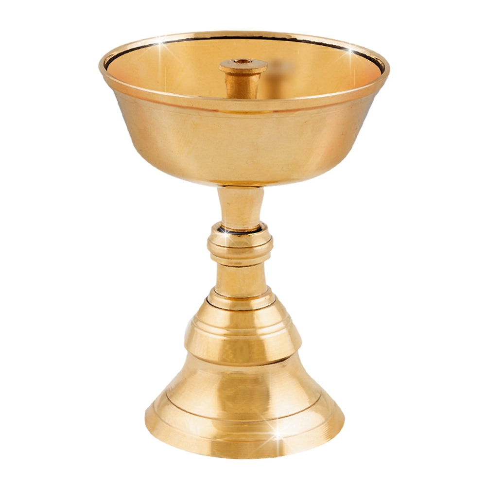 Shubhakrt Nitya Brass Akhand Narayan Diya - 110 g