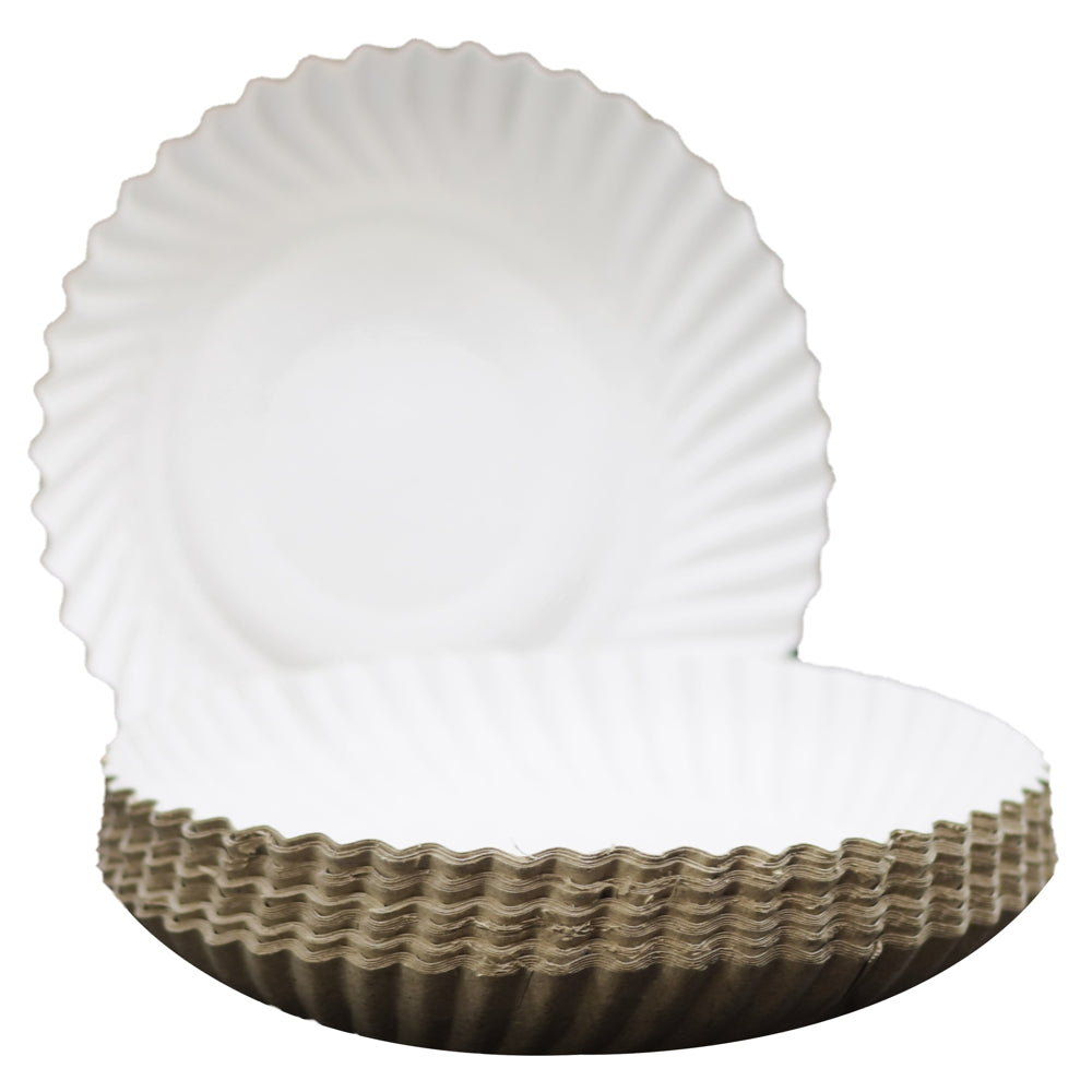 Richbond Disposables Paper Plate White -7 Inches - 50 U