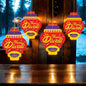 JB Homes Happy Diwali Kandeel Shape Paper Hanging (HG 3277) - 10 Pieces - 1 U