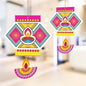 JB Homes Happy Diwali Paper Hanging Kandeel Diya (HG 3116 B) - 10 Pieces - 1 U