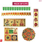 Dailyso Diwali Decorative Sticker Kit D2 - 6 Pieces - 1 U