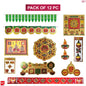 Dailyso Diwali Decorative Sticker Kit D2 - 12 Pieces - 1 U
